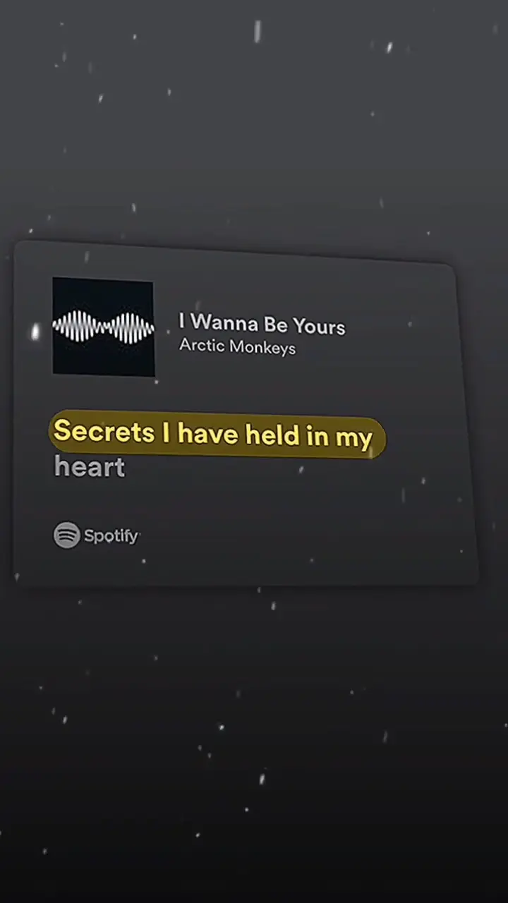 I Wanna Be Yours CapCut Template
